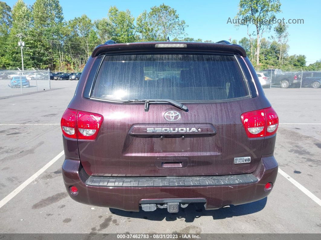 2017 Toyota Sequoia Sr5 Burgundy vin: 5TDBY5G12HS150164