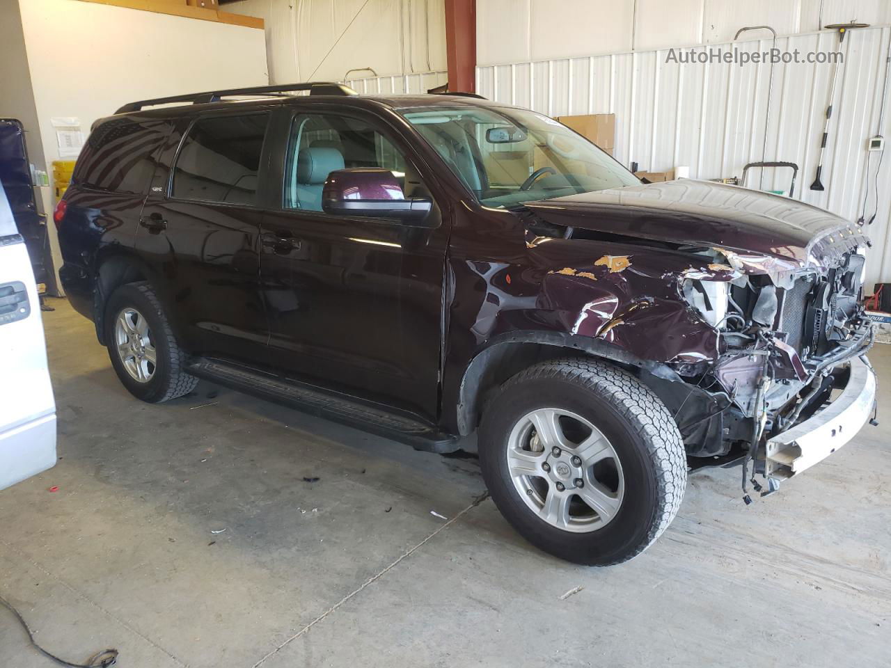 2017 Toyota Sequoia Sr5 Maroon vin: 5TDBY5G14HS151879