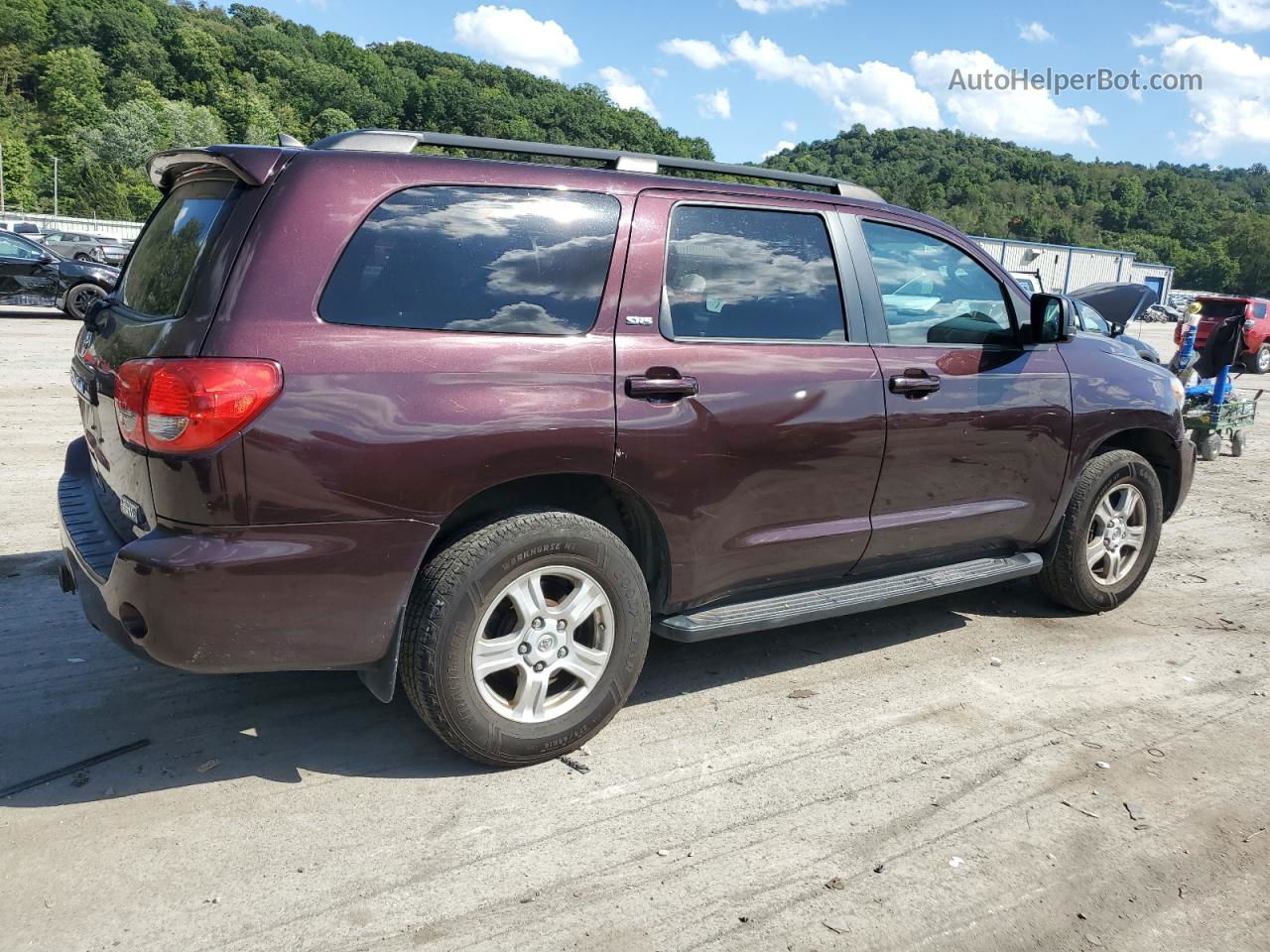 2016 Toyota Sequoia Sr5 Burgundy vin: 5TDBY5G16GS137433