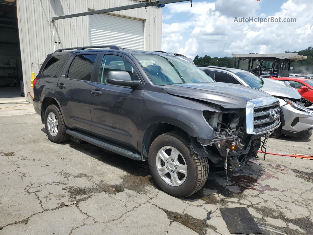 2017 Toyota Sequoia Sr5 Gray vin: 5TDBY5G17HS155361