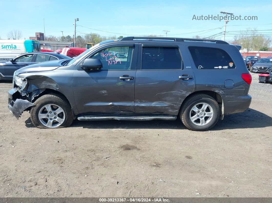 2016 Toyota Sequoia Sr5 5.7l V8 Gray vin: 5TDBY5G1XGS134485