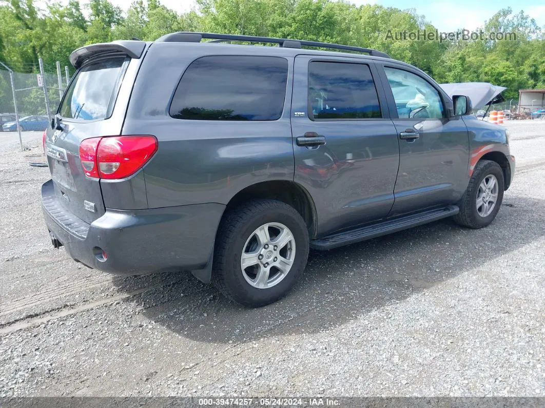 2016 Toyota Sequoia Sr5 5.7l V8 Gray vin: 5TDBY5G1XGS145289