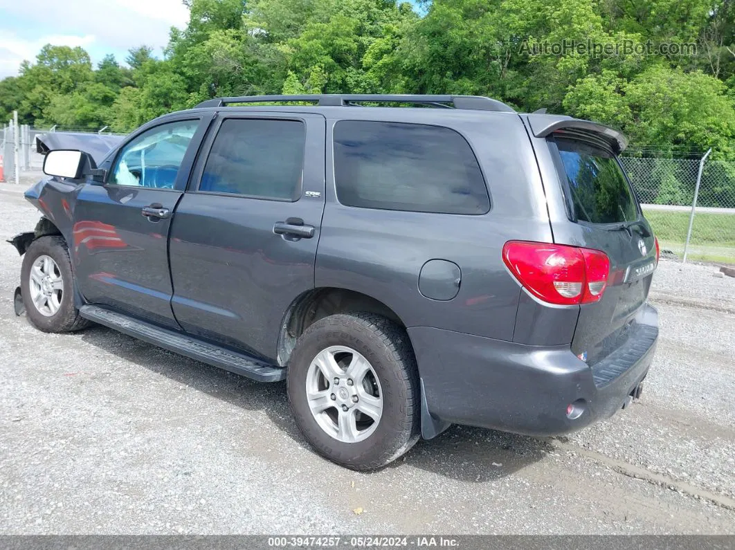 2016 Toyota Sequoia Sr5 5.7l V8 Gray vin: 5TDBY5G1XGS145289