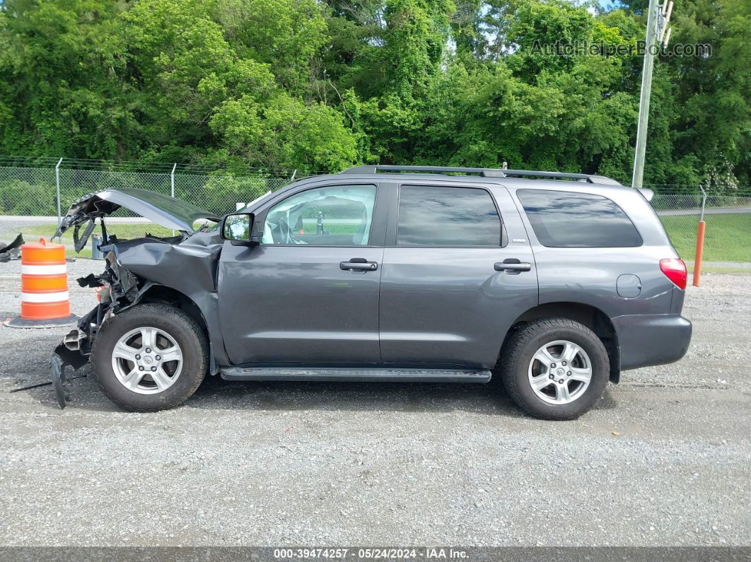 2016 Toyota Sequoia Sr5 5.7l V8 Gray vin: 5TDBY5G1XGS145289