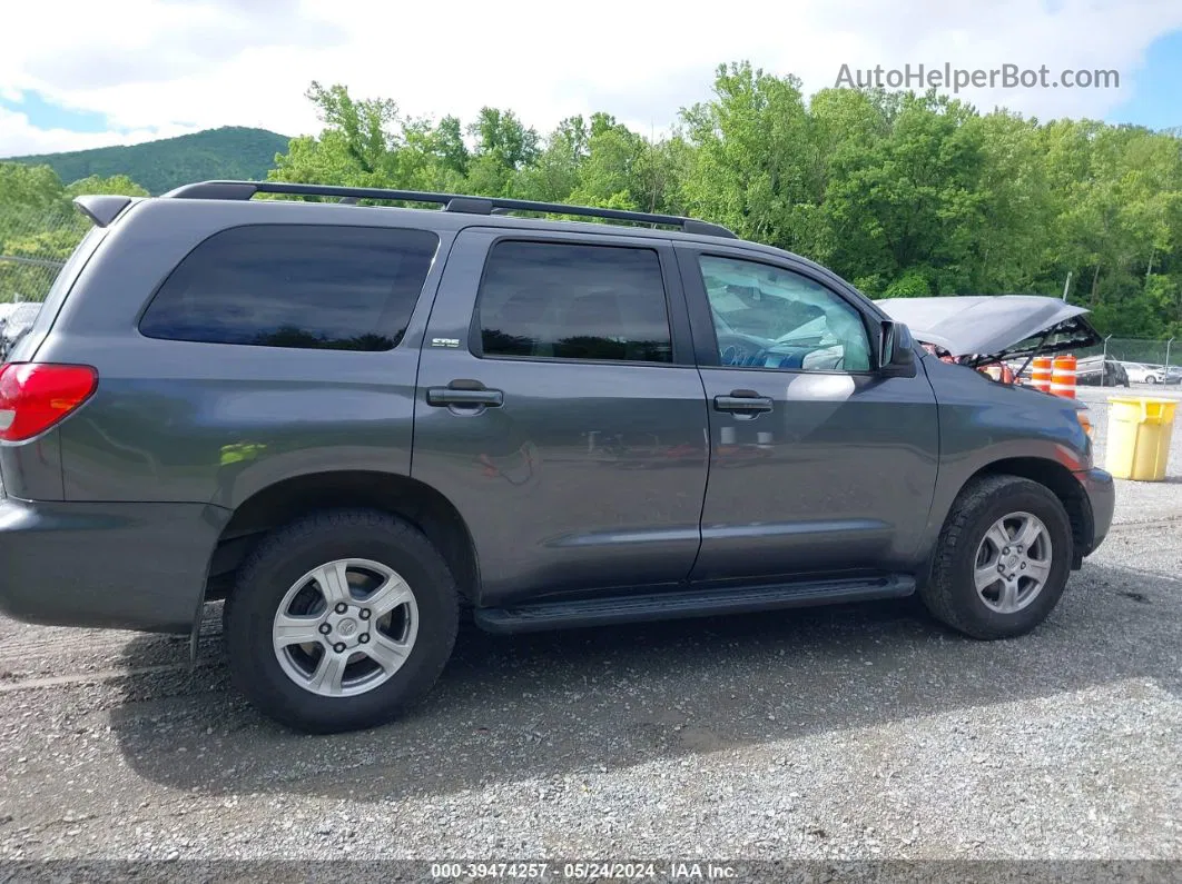 2016 Toyota Sequoia Sr5 5.7l V8 Gray vin: 5TDBY5G1XGS145289