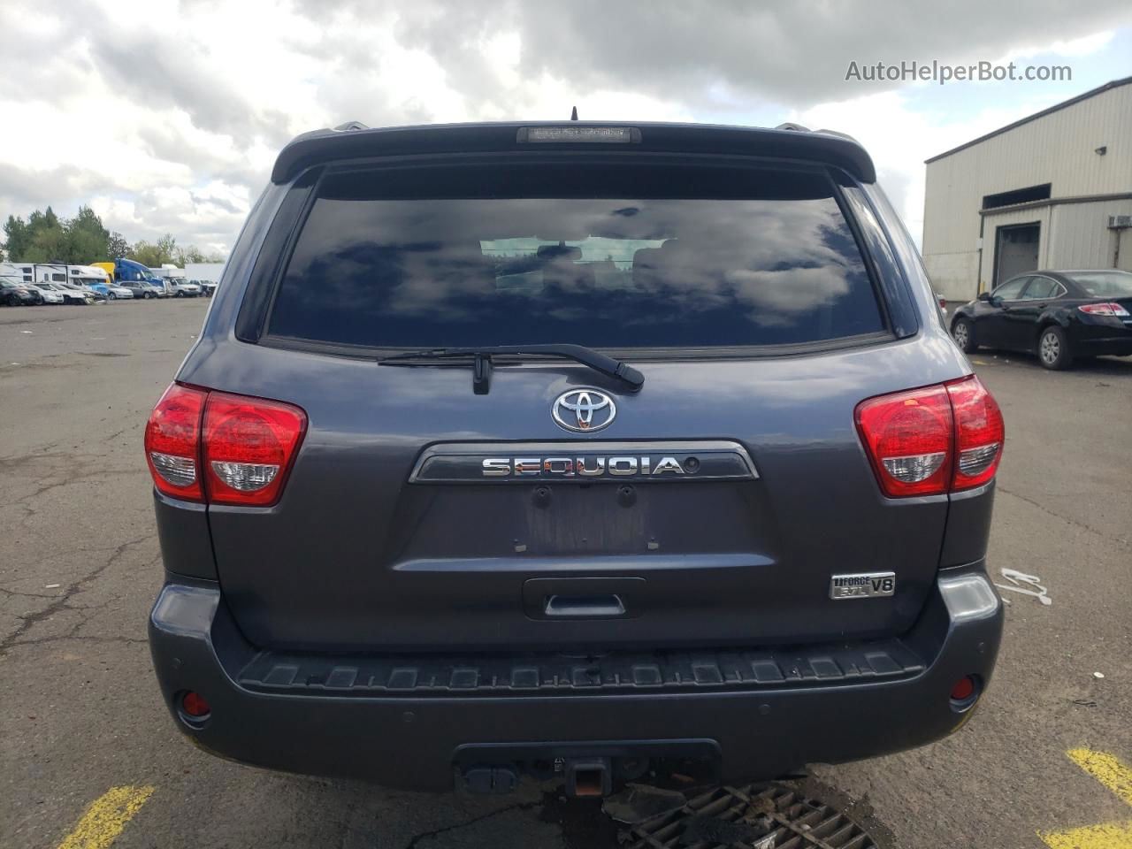 2017 Toyota Sequoia Sr5 Gray vin: 5TDBY5G1XHS154866