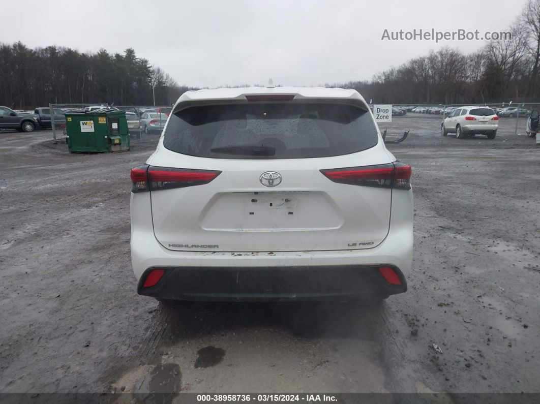 2021 Toyota Highlander Le Белый vin: 5TDBZRBH1MS077727