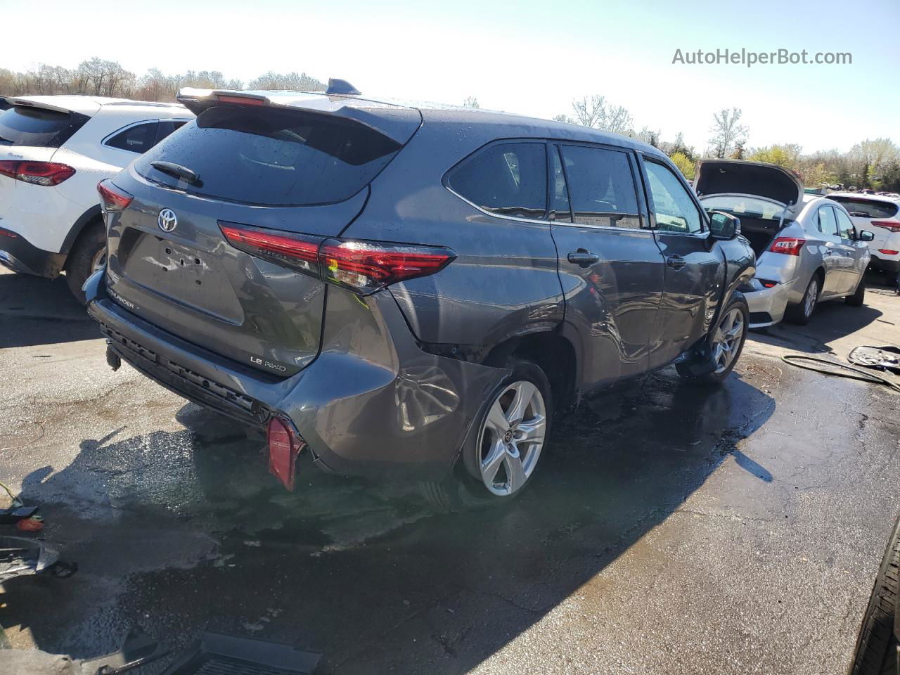 2021 Toyota Highlander L Black vin: 5TDBZRBH6MS541238