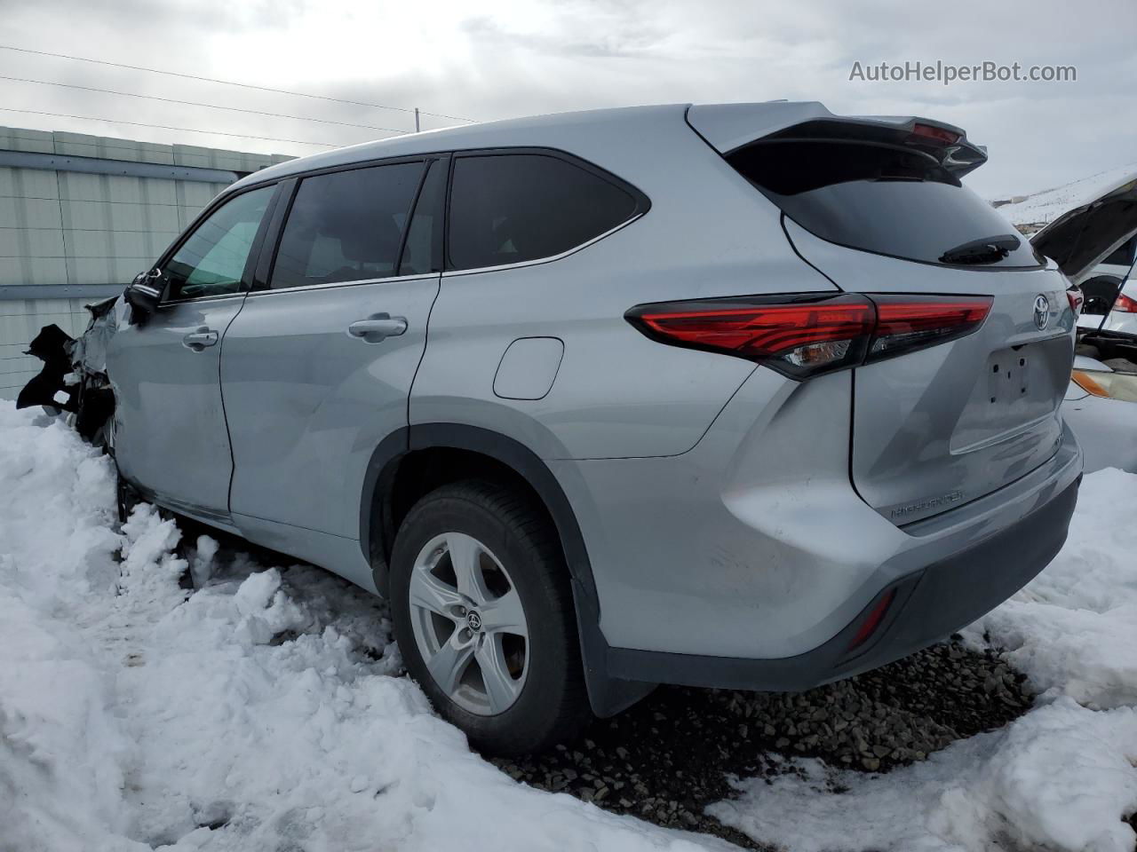 2021 Toyota Highlander L Silver vin: 5TDBZRBH7MS546089