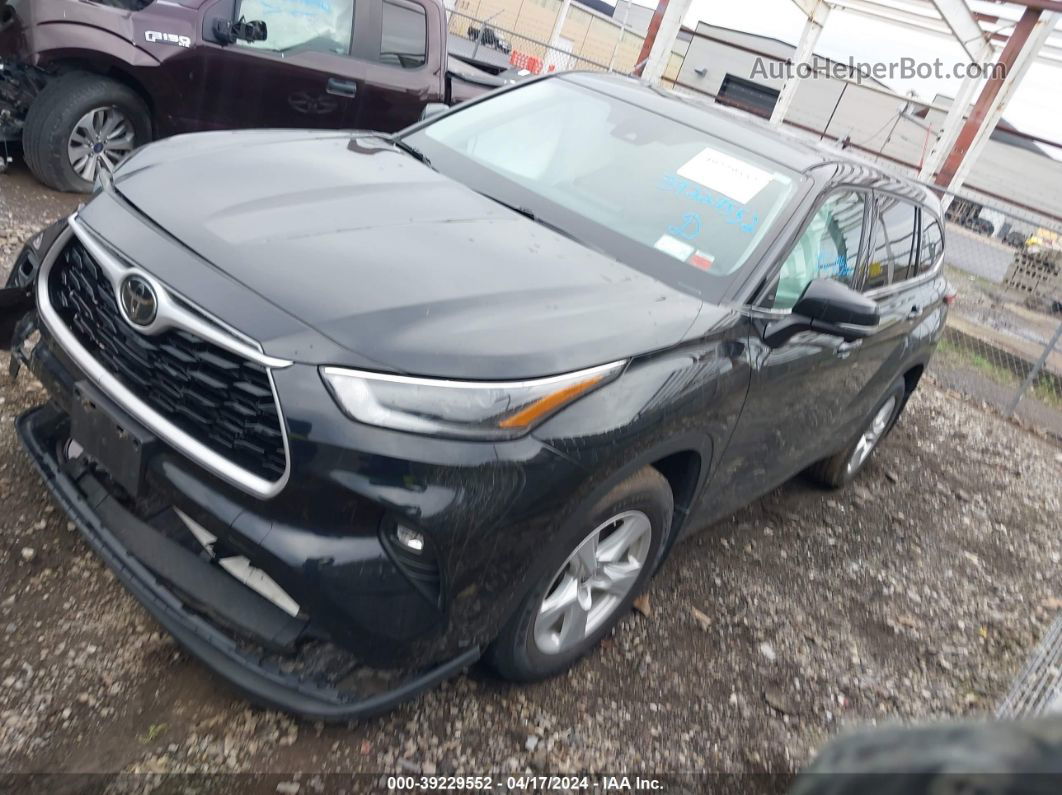 2021 Toyota Highlander Le Черный vin: 5TDBZRBH8MS062478