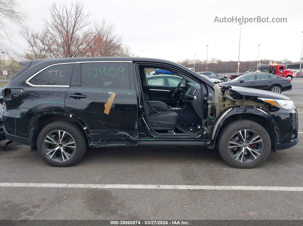 2019 Toyota Highlander Le Черный vin: 5TDBZRFH0KS976666