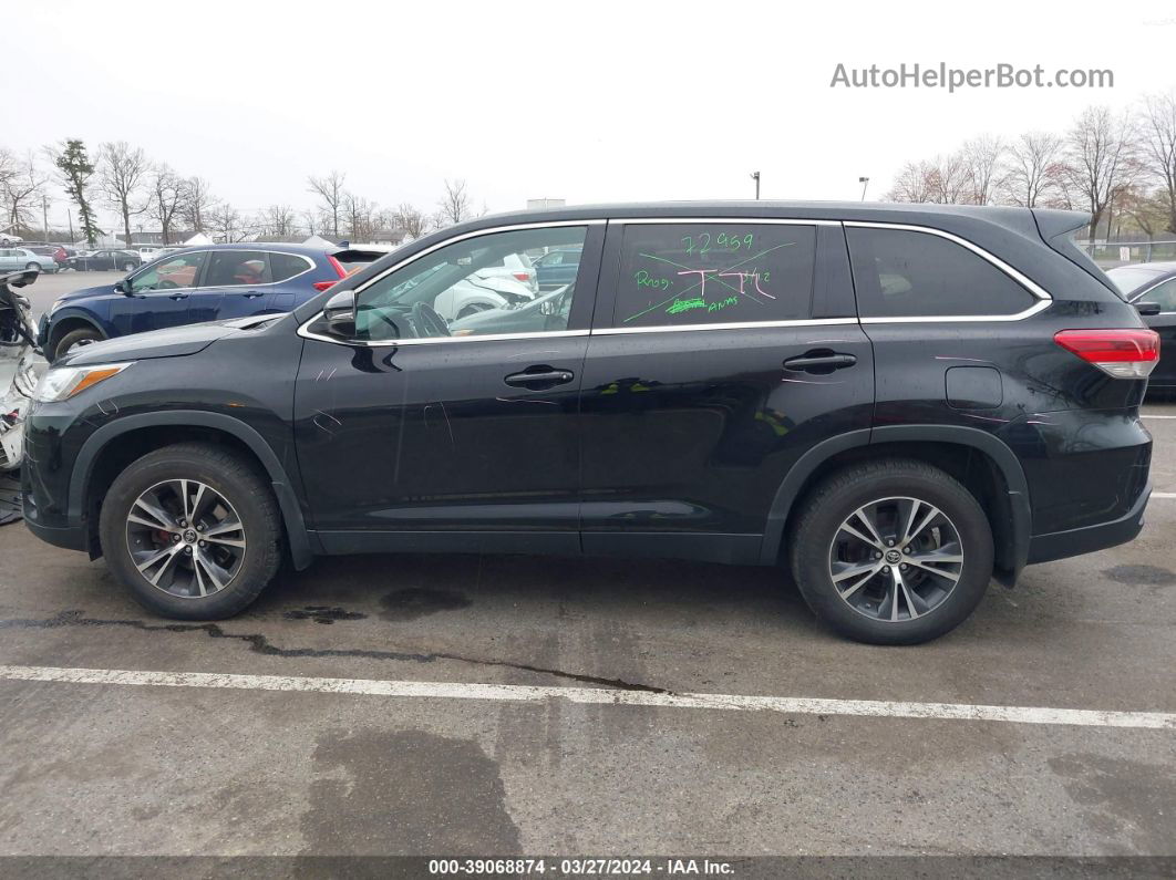 2019 Toyota Highlander Le Черный vin: 5TDBZRFH0KS976666