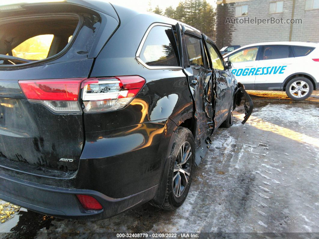 2019 Toyota Highlander Le Черный vin: 5TDBZRFH4KS718599