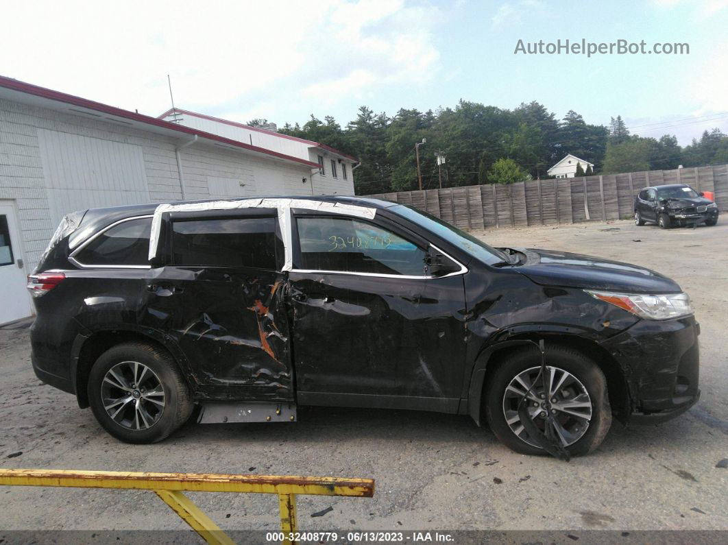 2019 Toyota Highlander Le Черный vin: 5TDBZRFH4KS718599