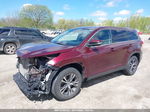 2019 Toyota Highlander Le Maroon vin: 5TDBZRFH7KS963106