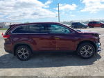 2019 Toyota Highlander Le Maroon vin: 5TDBZRFH7KS963106