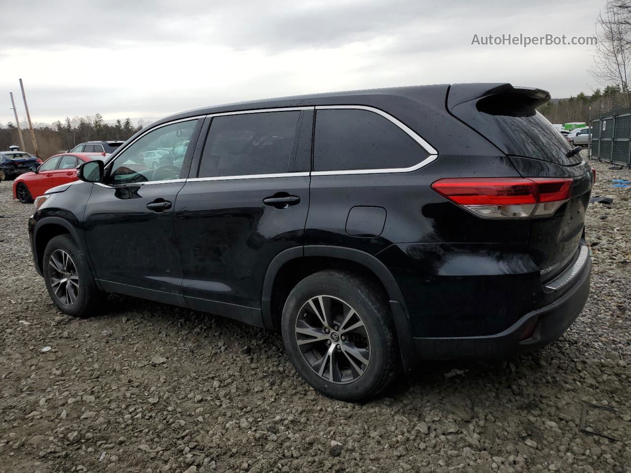 2019 Toyota Highlander Le Черный vin: 5TDBZRFH9KS930706