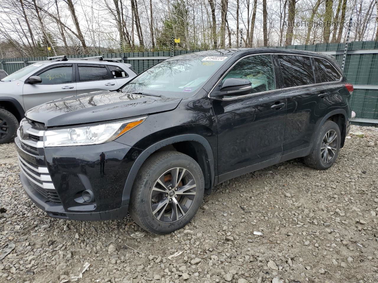 2019 Toyota Highlander Le Черный vin: 5TDBZRFH9KS930706