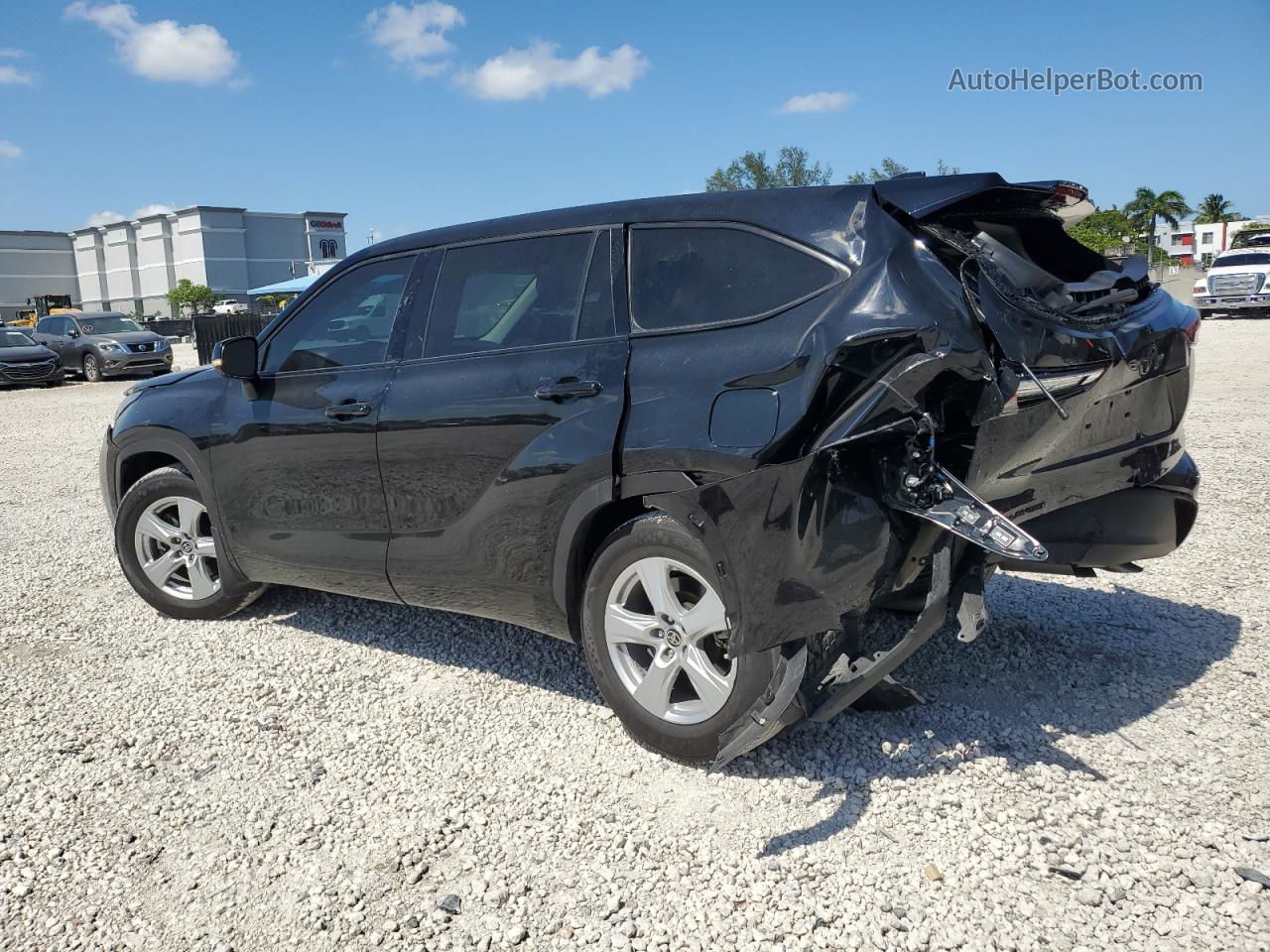 2021 Toyota Highlander L Black vin: 5TDCZRAH1MS534025