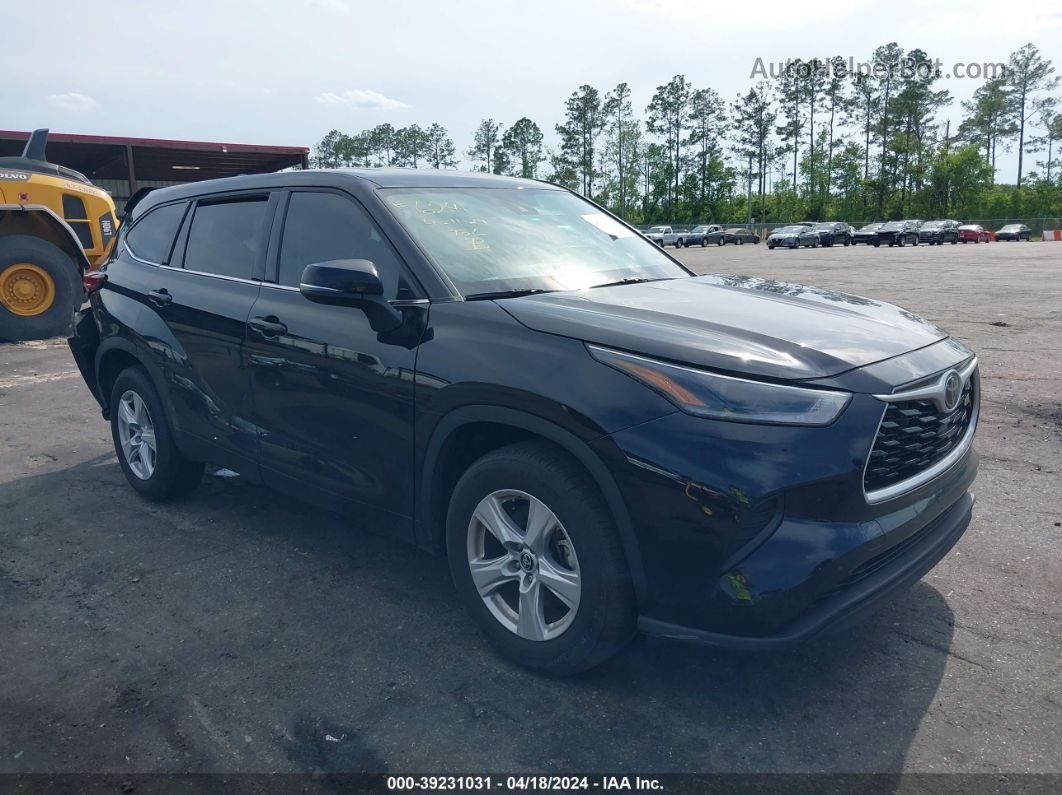 2021 Toyota Highlander L Black vin: 5TDCZRAH2MS085440