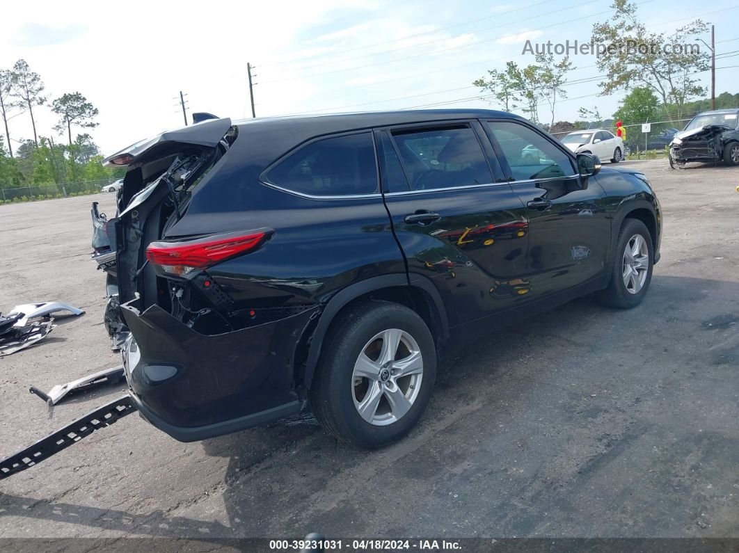 2021 Toyota Highlander L Black vin: 5TDCZRAH2MS085440