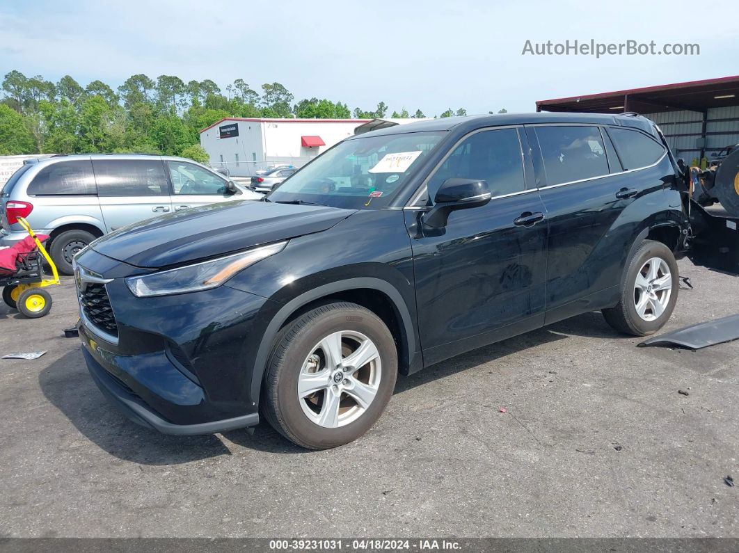 2021 Toyota Highlander L Black vin: 5TDCZRAH2MS085440