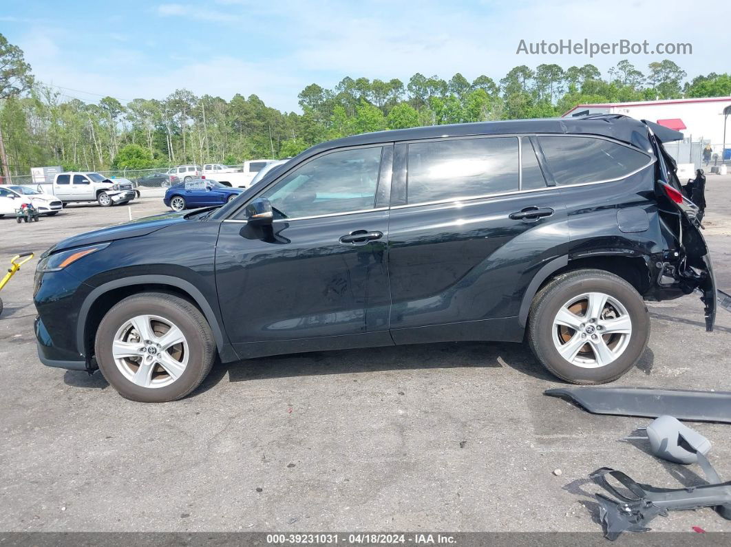 2021 Toyota Highlander L Black vin: 5TDCZRAH2MS085440