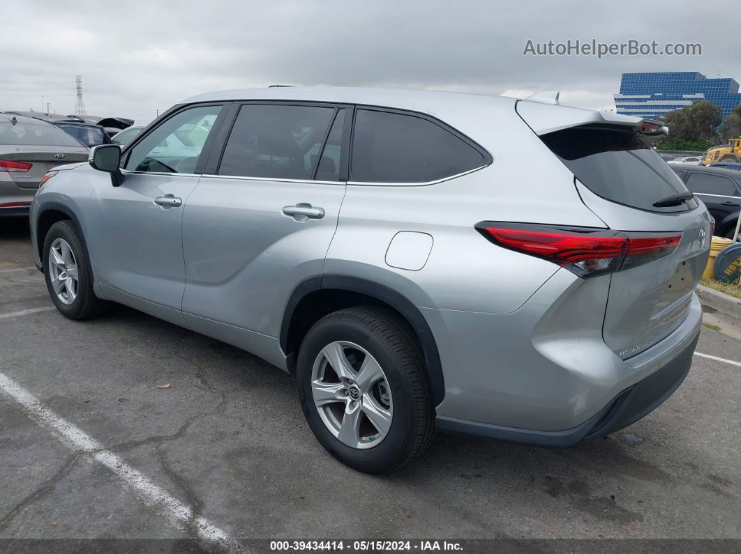 2021 Toyota Highlander L Серебряный vin: 5TDCZRAH2MS524720