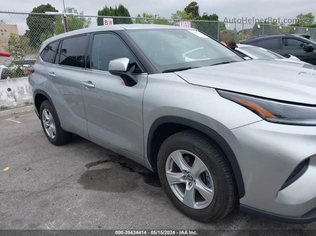 2021 Toyota Highlander L Silver vin: 5TDCZRAH2MS524720