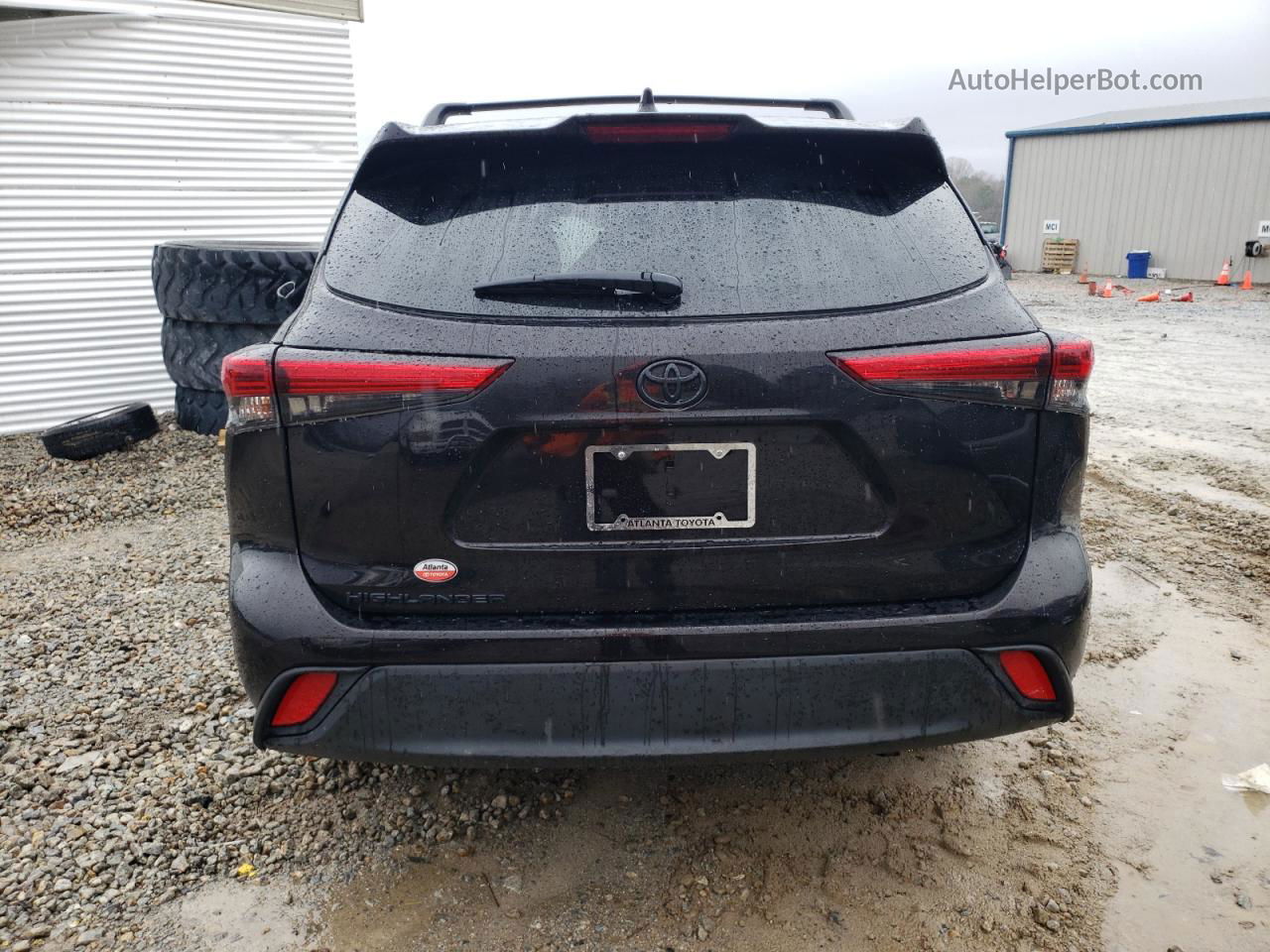 2021 Toyota Highlander L Black vin: 5TDCZRAH7MS086700