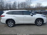 2021 Toyota Highlander L White vin: 5TDCZRAH9MS064553