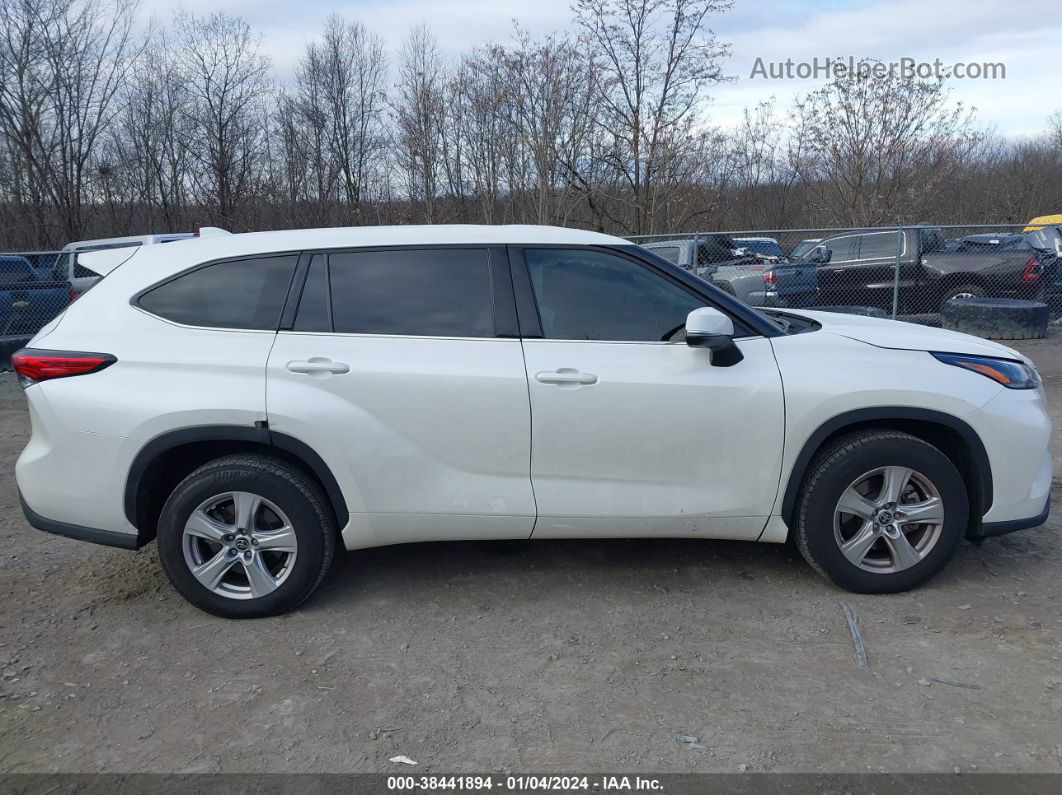 2021 Toyota Highlander L White vin: 5TDCZRAH9MS064553