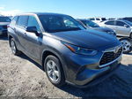 2021 Toyota Highlander L Серый vin: 5TDCZRBH2MS070001