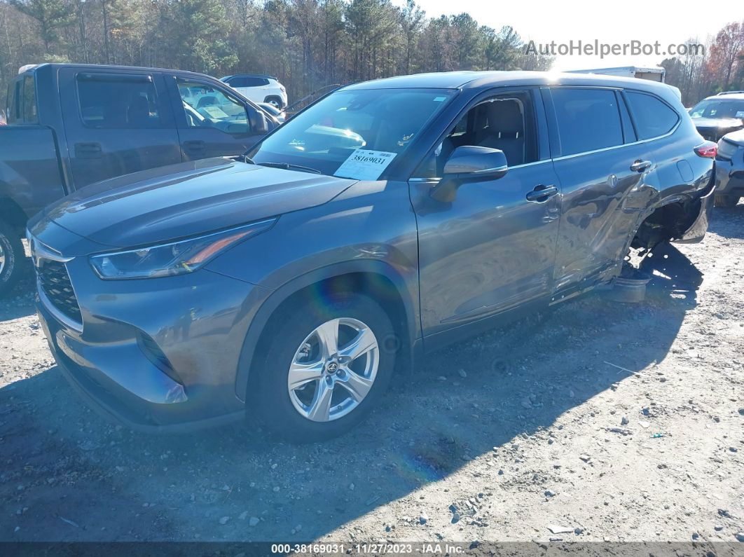 2021 Toyota Highlander L Gray vin: 5TDCZRBH2MS070001