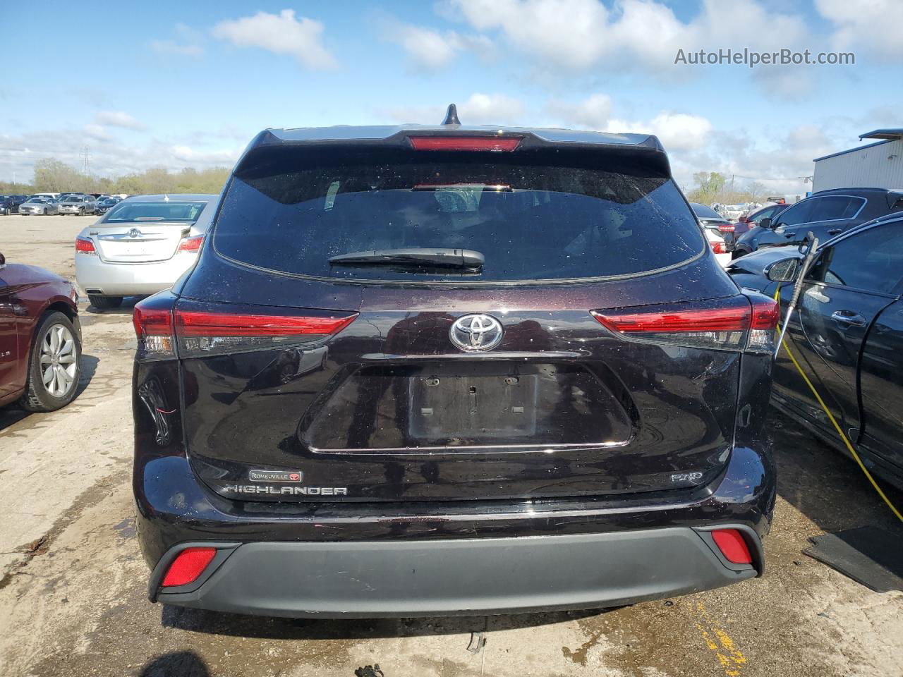 2021 Toyota Highlander L Black vin: 5TDCZRBH2MS124932