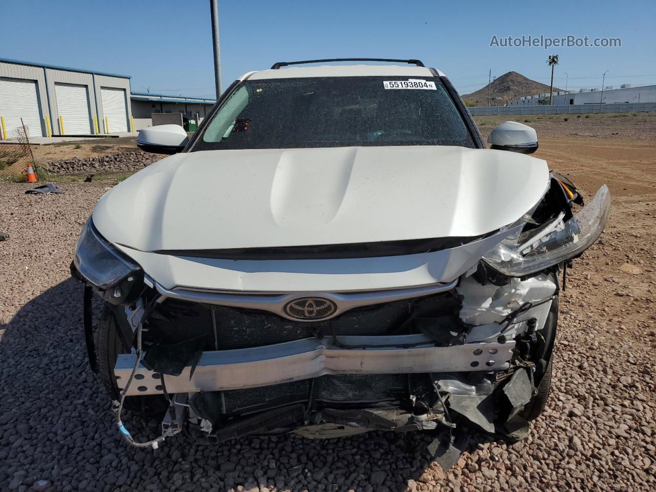 2021 Toyota Highlander L White vin: 5TDCZRBH8MS541648