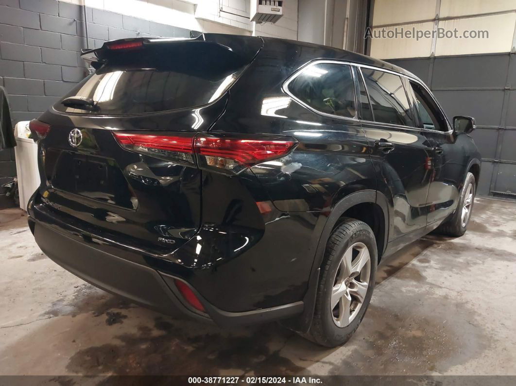 2021 Toyota Highlander L Black vin: 5TDCZRBHXMS142532