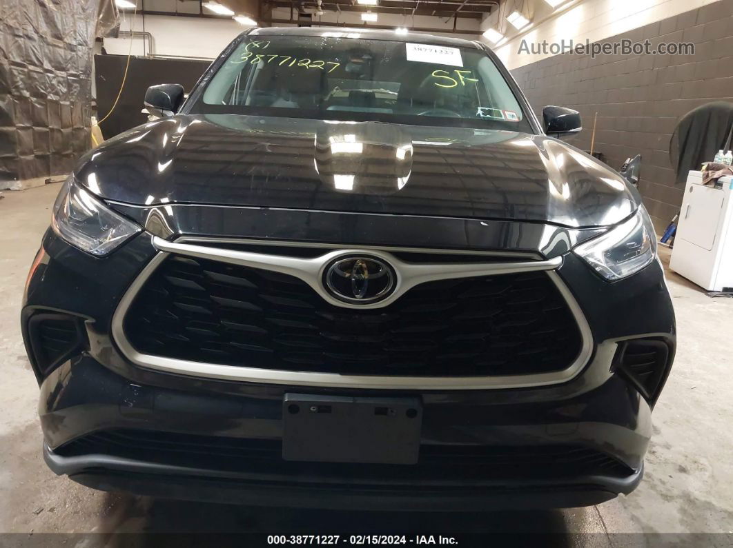 2021 Toyota Highlander L Черный vin: 5TDCZRBHXMS142532