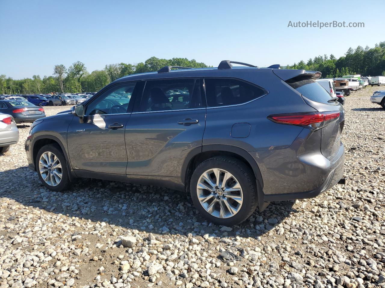 2021 Toyota Highlander Hybrid Limited Gray vin: 5TDDBRCH7MS536741