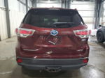 2016 Toyota Highlander Hybrid Limited Burgundy vin: 5TDDCRFH8GS017775