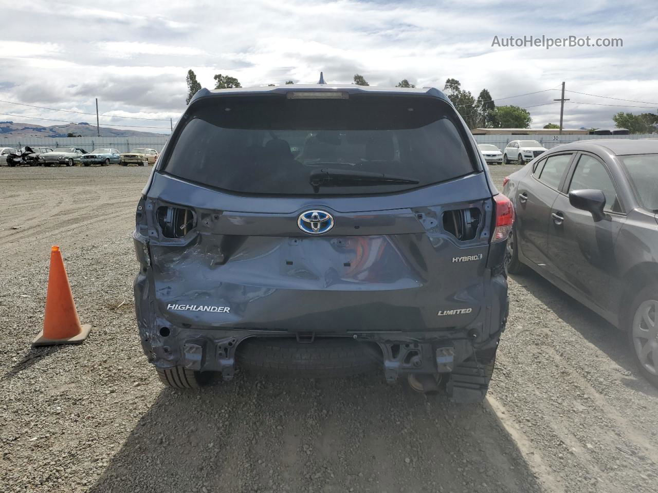 2019 Toyota Highlander Hybrid Limited Blue vin: 5TDDGRFH5KS063786