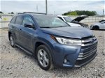 2019 Toyota Highlander Hybrid Limited Blue vin: 5TDDGRFH5KS070527