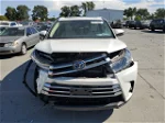 2019 Toyota Highlander Hybrid Limited White vin: 5TDDGRFH6KS058645