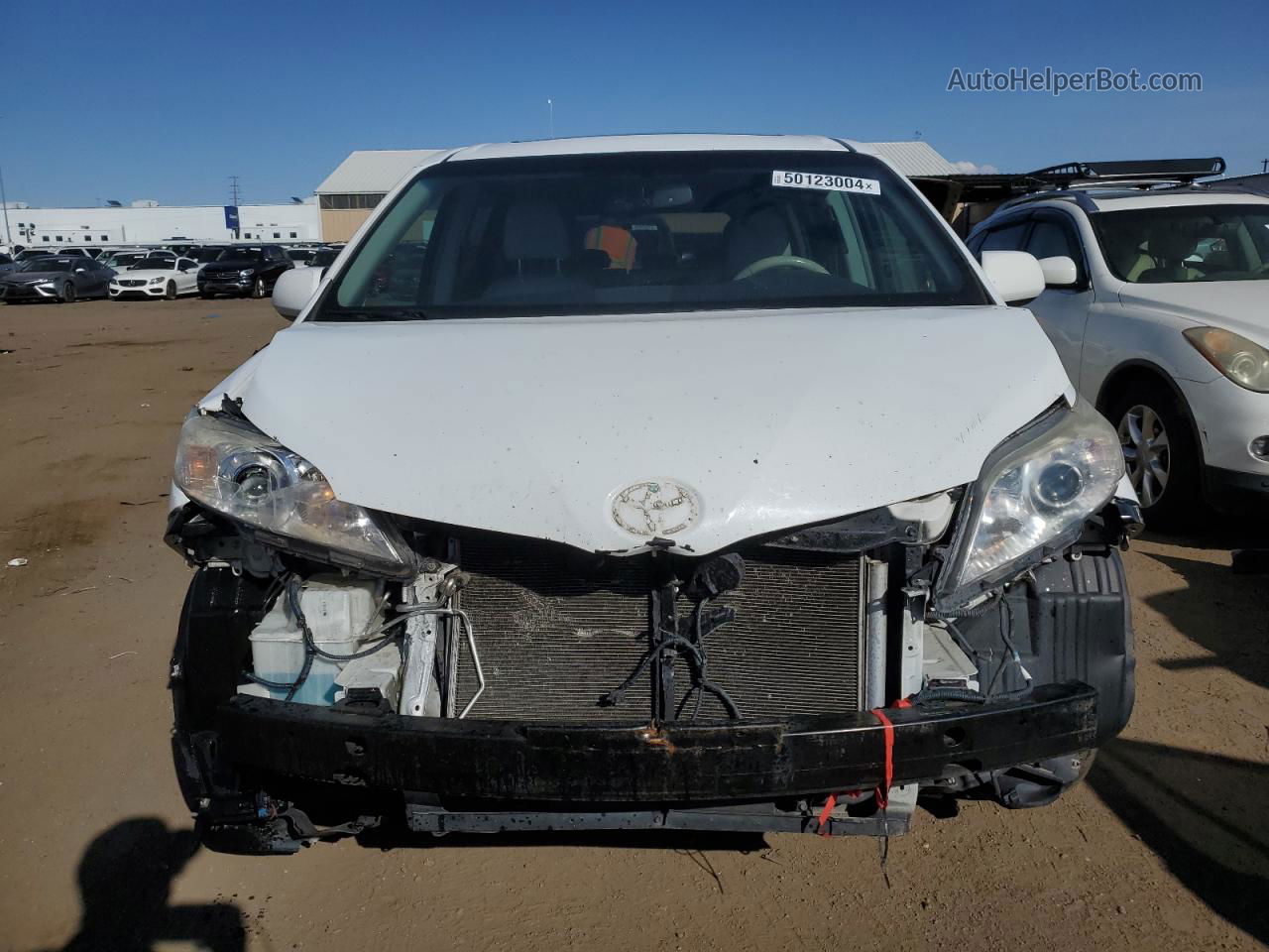 2014 Toyota Sienna Xle White vin: 5TDDK3DC0ES084245