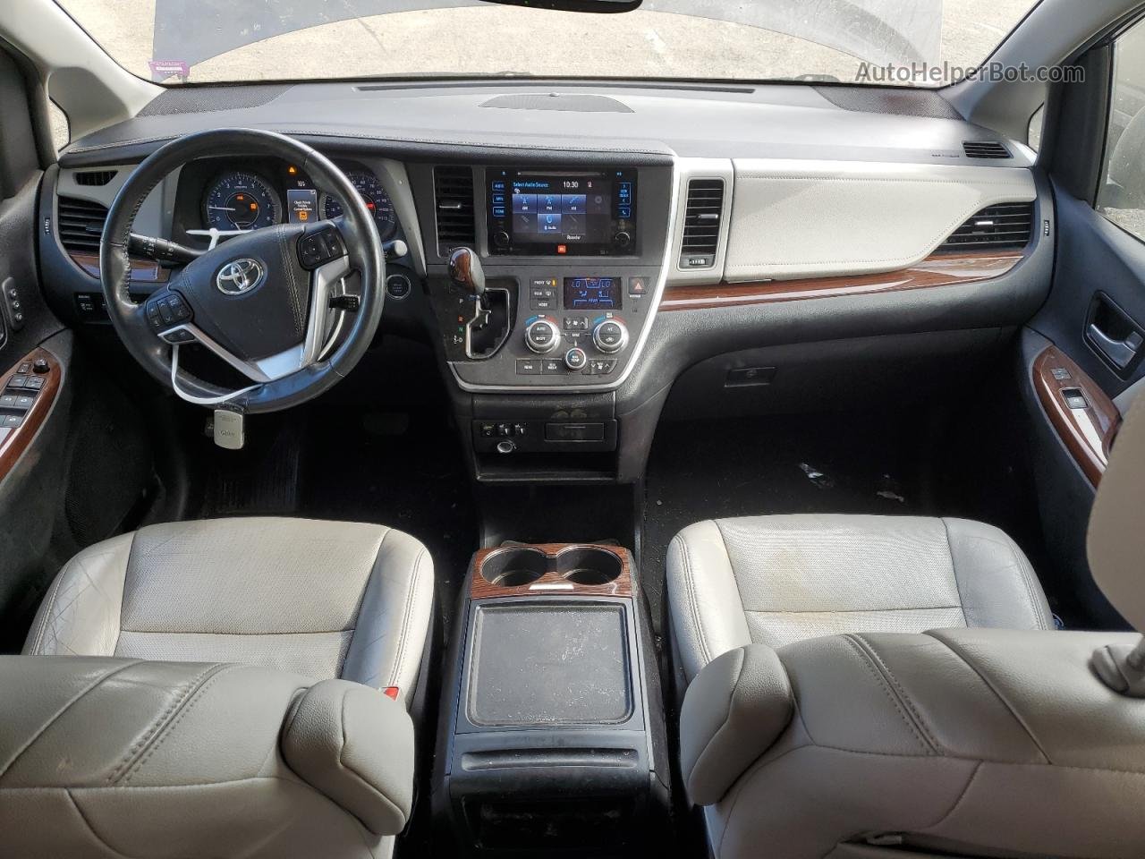 2015 Toyota Sienna Xle Серый vin: 5TDDK3DC0FS103989