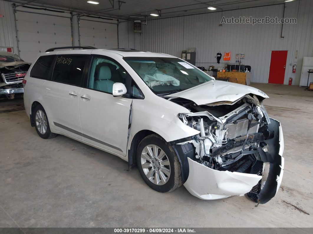 2014 Toyota Sienna Limited 7 Passenger White vin: 5TDDK3DC1ES083038