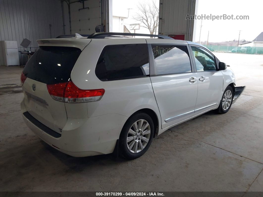 2014 Toyota Sienna Limited 7 Passenger White vin: 5TDDK3DC1ES083038