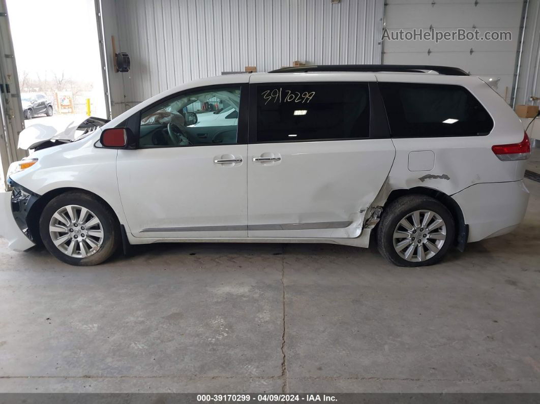 2014 Toyota Sienna Limited 7 Passenger White vin: 5TDDK3DC1ES083038