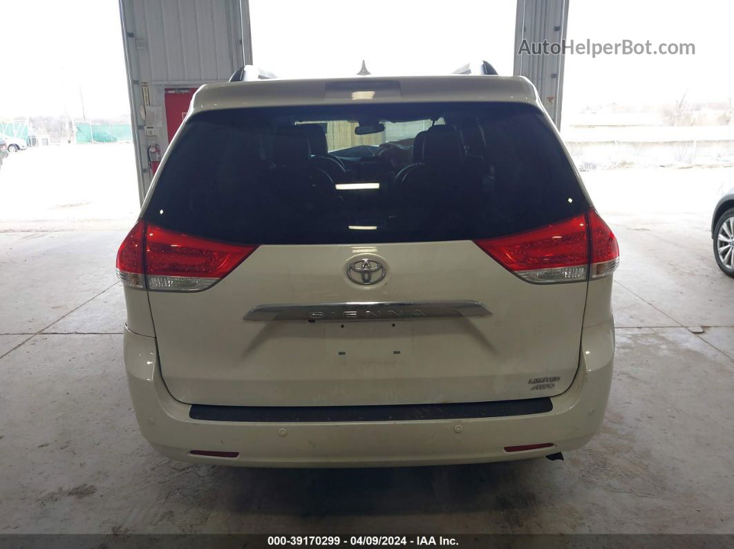 2014 Toyota Sienna Limited 7 Passenger White vin: 5TDDK3DC1ES083038