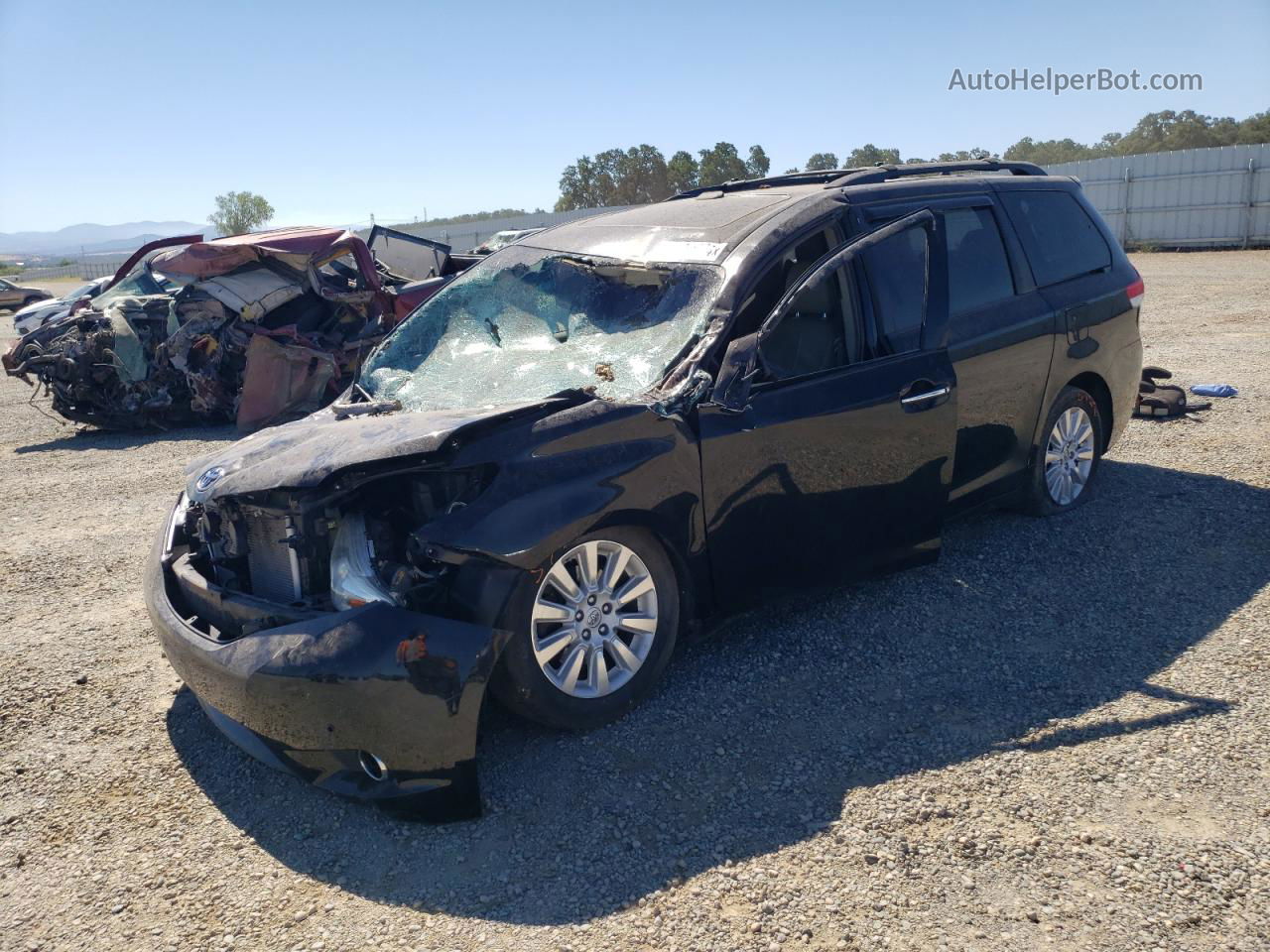 2014 Toyota Sienna Xle Black vin: 5TDDK3DC5ES091367